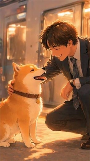 Hachiko the dog #ai #anime #aishorts #trending #shortvideo