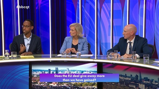 “We went from a world where we had completely frictionless trade with our nearest neighbour… to where we find ourselves now” Barrister and author Hashi Mohamed says the new UK-EU deal isn’t “revolutionary”, but is the “first stage of the damage limitation” post-Brexit #bbcqt | BBC Question Time