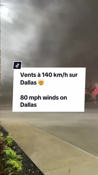 Orage Violent à Dallas : Vents de 140 km/h !