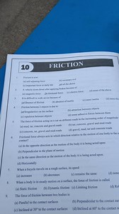 Friction is a/an   (a) self-adjusting force   (b) necessary e... | Filo