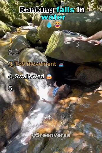 Ranking fails in water💧😂