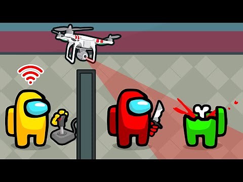 USING A CAMERA DRONE In Among Us!