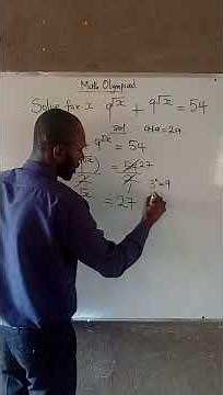 How to solve exponential equation with square root power