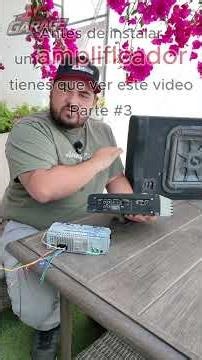 Cómo instalar tu amplificador parte 3 #parati #sonido #audiocar #caraudio #spl