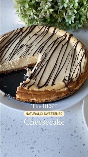 No Refined Sugar In This HEALTHY CHEESECAKE🙌🤯creamy low fat cheesecake recipe😍#cheesecake #health
