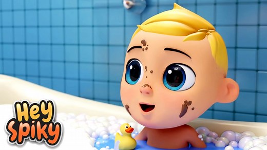 38K views · 530 reactions | ✅ Don't forget to subscribe our Youtube channel: https://bit.ly/3SreVC4  Hi, it's Hey Spiky. Let's have fun together at the BATH TIME Song  #heyspiky | Hey Spiky | Facebook