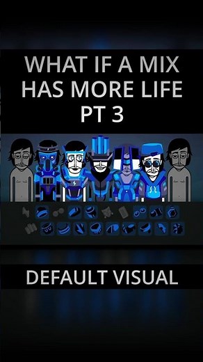 Default vs Edited Mix in Incredibox PT 3: Pummelbox Blu