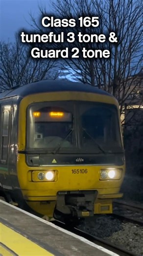 Class 165 LOUD 3 Tone & 2 Guard Tones #railwaycontent #train #trainspotting #railway #trains