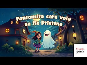 Fantomița care voia să fie prietenă: O poveste de Halloween pentru copii | Povești de Halloween ❤️