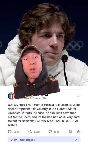 There is an unfolding meltdown happening, led by the President of the United States, over US Olympian Hunter Hess. #trump #olympics
