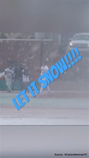 Blizzard Ball! Carson-Newman and Charleston open 2026 in the snow! #baseball #collegebaseball