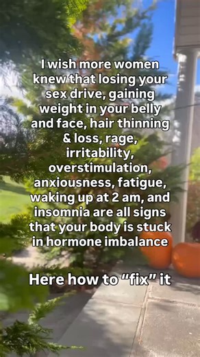 I felt like an alien in my own body. My doctor said it was “normal” I tried all the “healthy” things that used to work when I was younger… Nothing was working These 13 symptoms were really taking a toll on my life: - Constant weight gain - Waking up between 2-4 AM - Brain fog - Frustration with everything - Overwhelm - Weight gain in my face and stomach - Feeling exhausted all day - Hair loss - Anxious thoughts & feelings - Low Libido - Snapping at everyone - Struggling to lose weight - Constant
