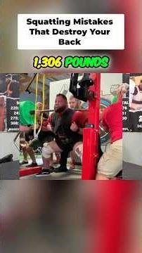 Squat mistakes that will ruin your back and destroy your gains #lowbackpain #squattraining