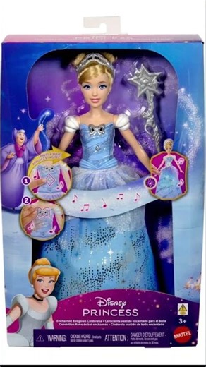 CENICIENTA DE DISNEY CON VESTIDO DE BAILE 33CM TIENDA OFICIAL MATTEL 70% OFF
