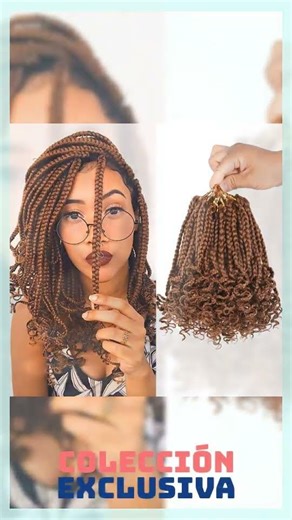 Pre-Looped Box Braids – Soft, Natural Look with Curly Ends