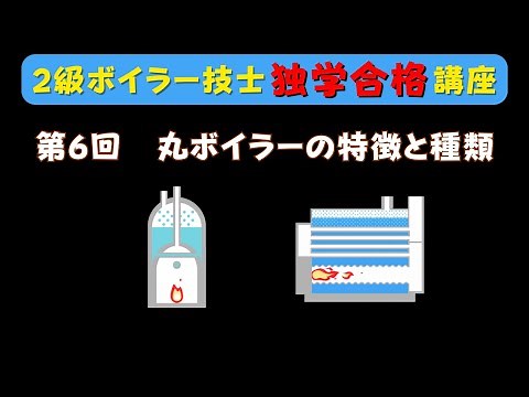 【２級ボイラー技士】第6回 丸ボイラーの特徴と種類について【独学合格講座】