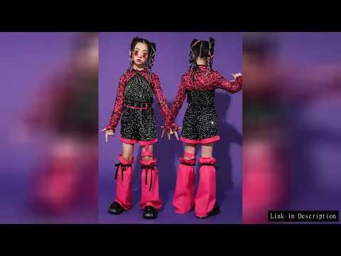 K-pop Y2K Jazz Street Dance Costume Girls Kids Stage Performance Modeling Runway Clothes Tide Shiny
