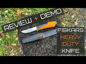 Review and Demo of Fiskars Heavy Duty Knife
