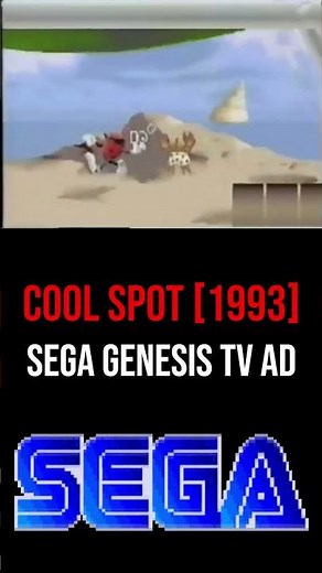 COOL SPOT 1993 SEGA GENESIS TV AD #retrogaming #oldtvcommercials #retro #90s #sega #gaming #7up
