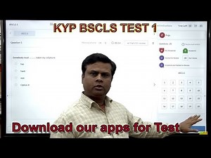 BSCLS TEST 1 | Kushal Yuva Program Language Skills Test 1 | KYP