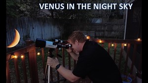 Viewing Venus under a telescope in our night sky
