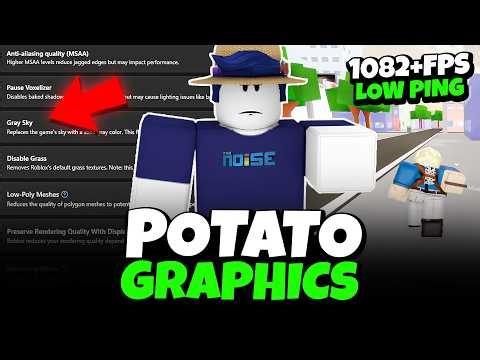 Get MAX FPS & LOW PING in Roblox with POTATO GRAPHICS! 😳 (1000+ FPS)