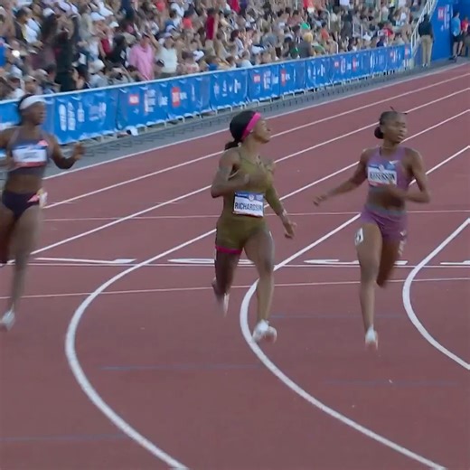 We’re 15 days from the #ParisOlympics and we’re looking back at Sha’Carri Richardson’s emotional 100m win to qualify for Paris. 🤩 | NBC Olympics & Paralympics