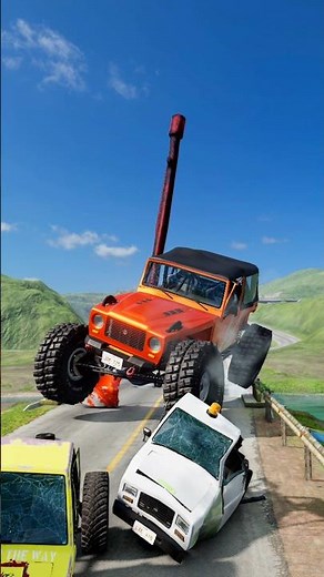 Crazy Hammer Rampage: No Car Is Safe! BeamNG.drive | Crash Test | Gameplay | #shorts