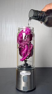12K views · 65 reactions | Red Cabbage vs Mini Blender 勞 | Crazy ASMR | Facebook