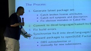 A View inside of OpenSUSE's Awesome Haskell Support