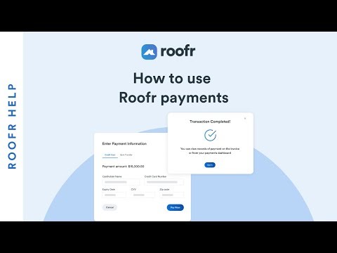 How to use Roofr payments