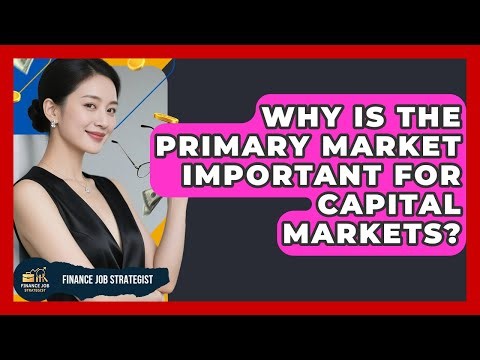 Why Is The Primary Market Important For Capital Markets? - Finance Job Strategist