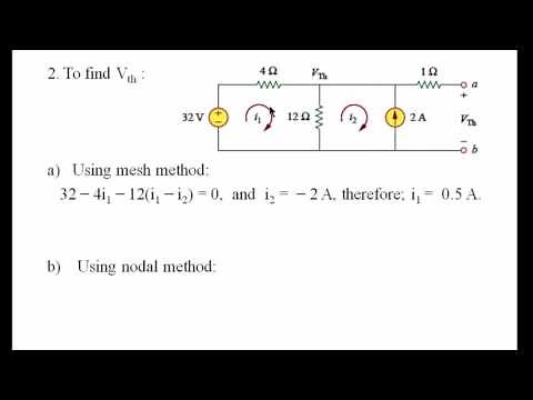 Thevenin's theorem - Example