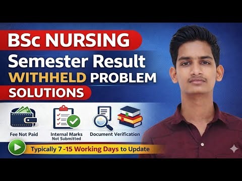 RGUHS BSc Nursing Result Withheld Problem | Reasons & Solutions | How toClearWithheldResult#solution