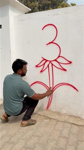 How to draw a rose with 3 number | AP Drawing Rose Flower for Beginners #art #shorts