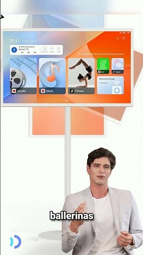 ApoloSign 32-Inch Portable Monitor, with 1080p Rotating Smart Screen, Touchscreen, Android Operating