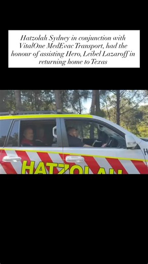 After many challenging weeks of recovery in Sydney following the Bondi Beach terror attack, Hero Leibel Lazaroff was finally able to return home to Texas last week. With the dedicated care of his amazing parents, the coordination of @vitalone_air_medical and the unwavering assistance of Hatzolah Sydney, who felt deeply honoured to play a role in his journey home, his safe return marked a powerful step from trauma toward renewal, strength, and reunion with family, friends and his community Back i