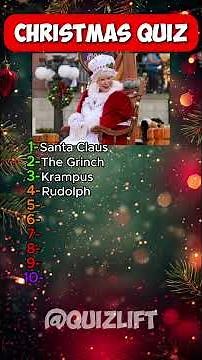 Guess All 10 Christmas Characters #quiz #trivia