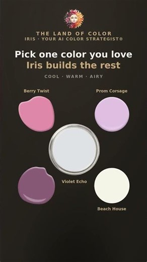 Berry Twist: a cool paint palette by Iris