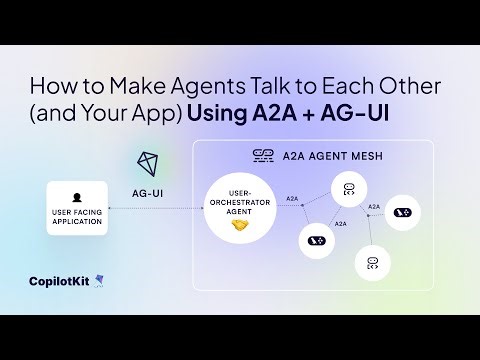 How to Make Agents Talk to Each Other (and Your App) Using A2A + AG-UI