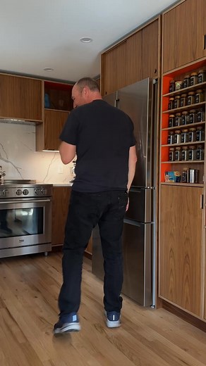 You’ll find these cubbies in a lot of our kitchens. They hold cutting boards, baking sheets, and all those pieces you use constantly so they’re always right where you need them. | Kerf Design