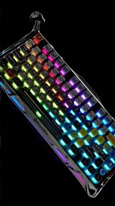 An Alien keyboard! GravaStar Mercury K1 Pro Interstellar Silver #keebs #mechanicalkeyboard #gaming