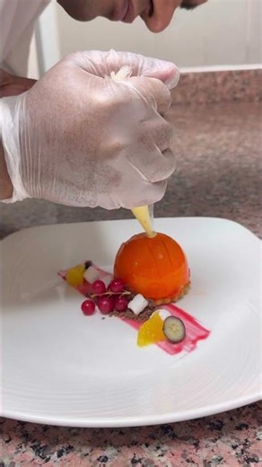 Orange 🍊 mousse cake #food