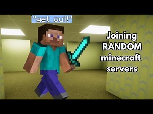 Joining RANDOM minecraft servers..