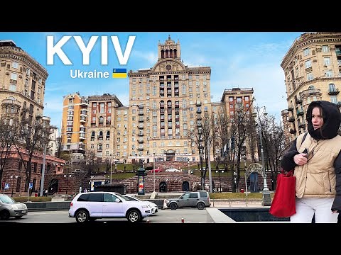 Kyiv Ukraine Walking Tour 🇺🇦 4K HDR Kiev Україна Travel