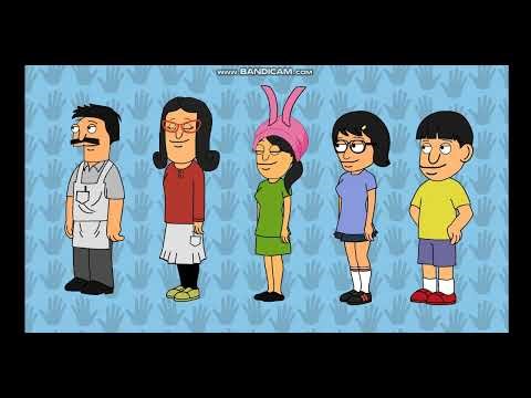 I made the Belcher family in Wrapper Offline.