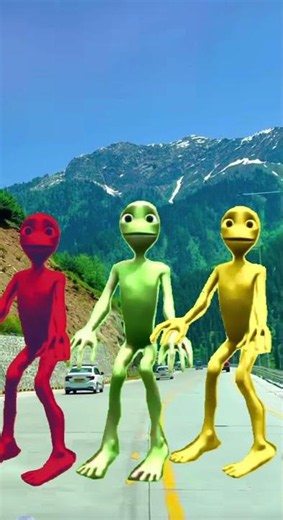 Big alien chase T-rex chasingpart-243#sorts #alien#YouTube#alien