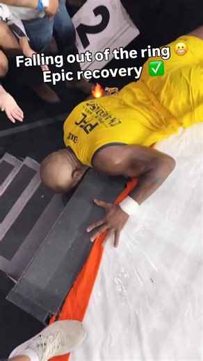 Pillow Fight Championship on Instagram: "It was a scary moment when @leandroapollooficial fell out of the ring at @hushblankets Presents Pillow Fight Championship, but he shook it off and went back to work like it was nothing! 💪 #sports #pillow #fight #mma #boxing"