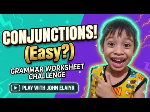 Grammar for Kids: How to Use Conjunctions with John Elaiyr