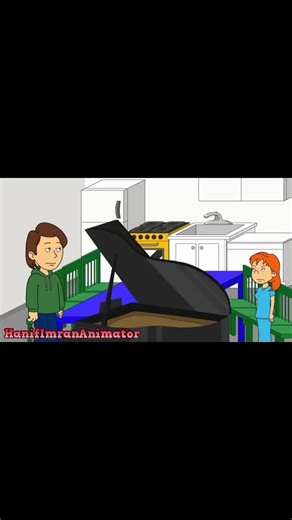 Boris drops piano 🎹 on Caillou | piano